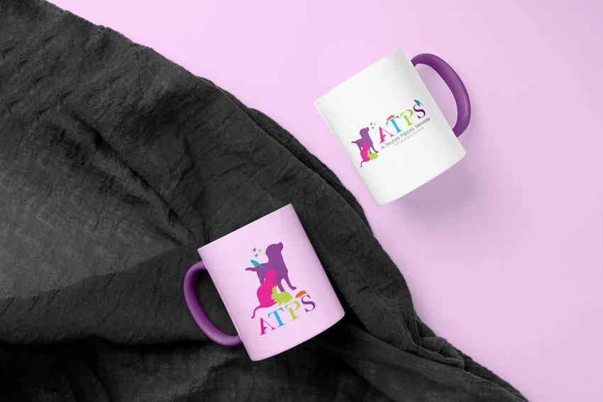 Mug publicitaire personnalisé avec logo ATPS