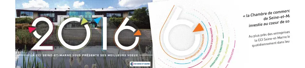 Carte de voeux institutionnelle 2016 CCI Seine-et-Marne