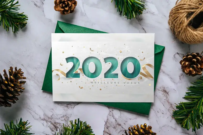 Carte de vœux institutionnelle 2020 print et web Frisquet