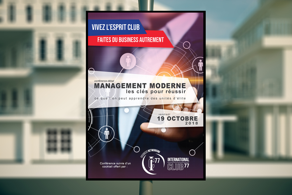 Affiche conférence Management moderne