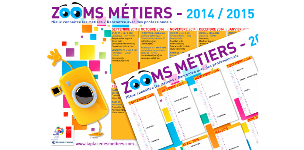 Calendrier Zoom Métiers 2014-2015