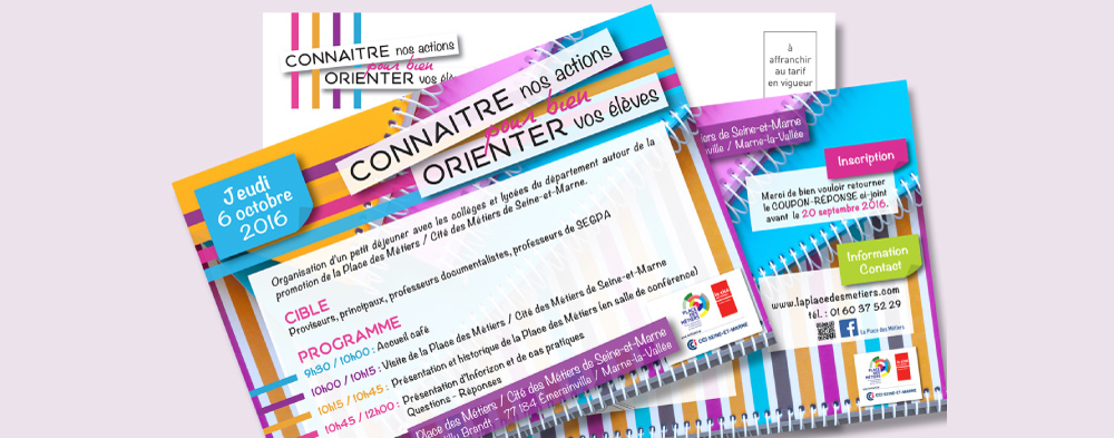 Invitation Connaître nos actions pour bien orienter vos élèves - Place des Métiers
