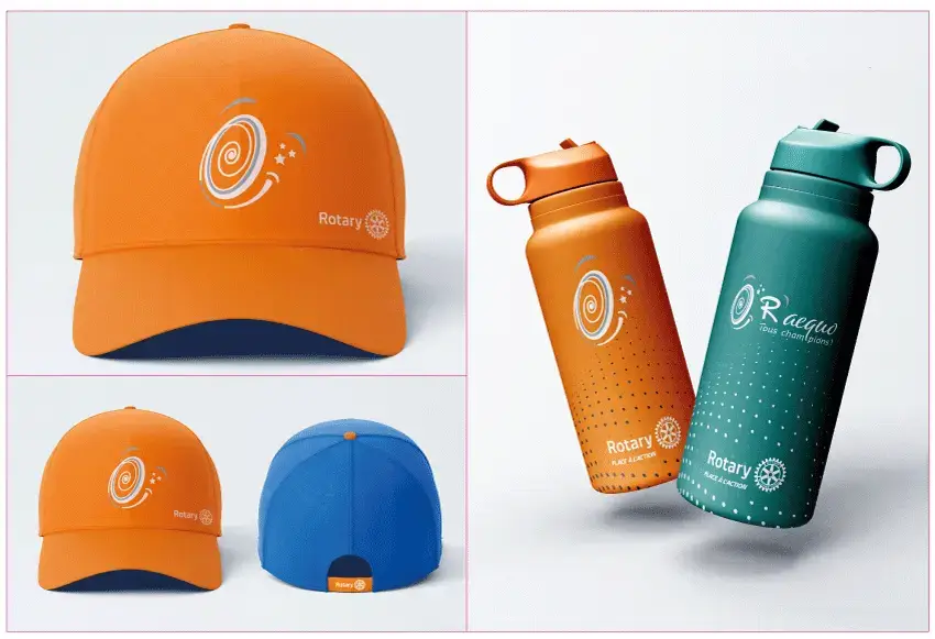 Goodies et objets publicitaires personnalisés R'aequo - casquettes et gourdes