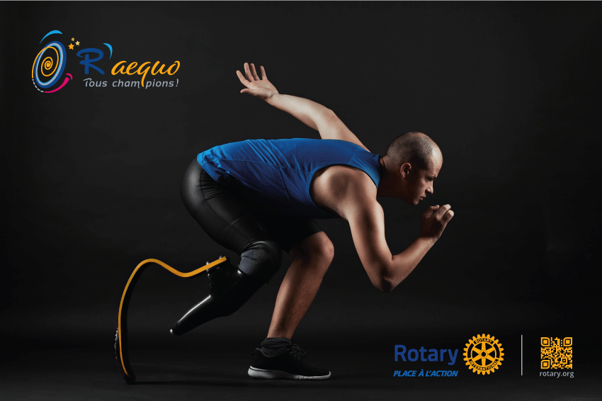 Visuel promotionnel R'aequo - athlétisme handisport