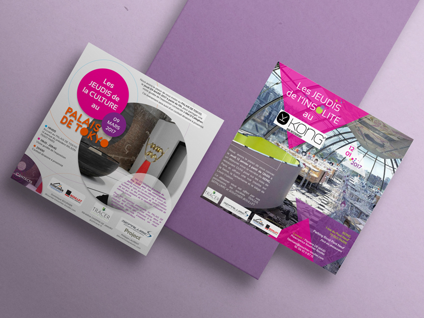 Exemples d'invitations événementielles Souchier-Boullet