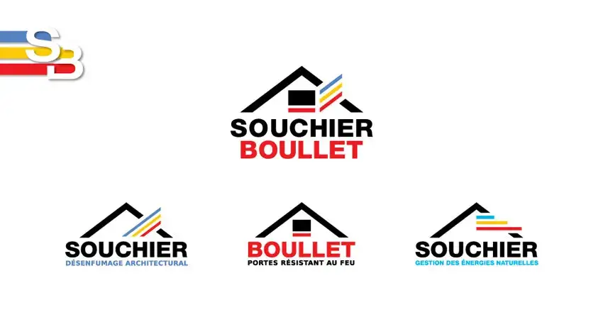 Planche de logos et déclinaisons Groupe Souchier-Boullet